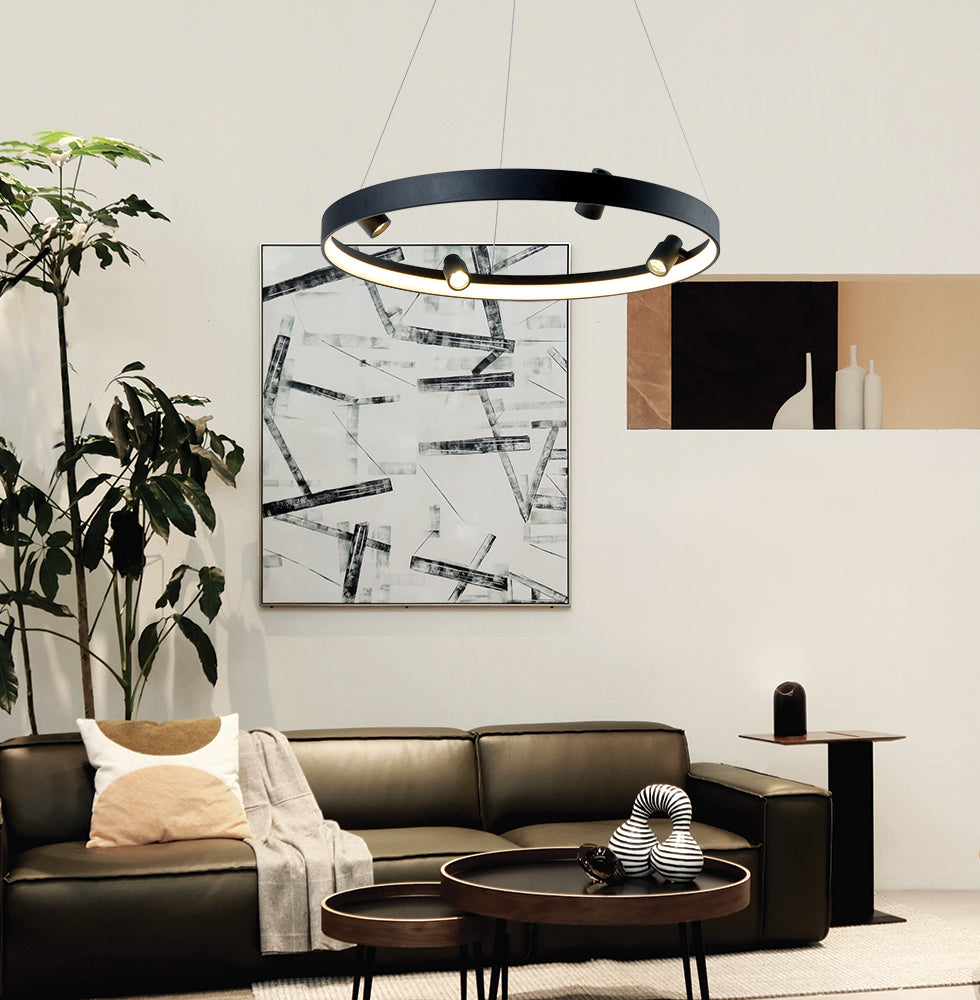 LED пендел Viokef Denis 4250600 58W 3000K 3050lm черно