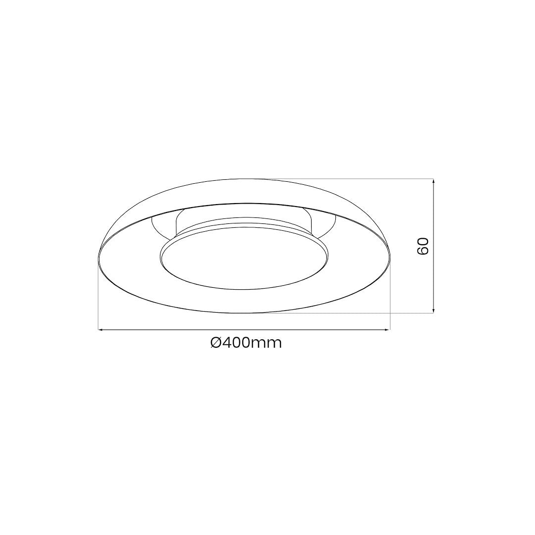 Плафониера Piattino 30W LED, ML1811, 305119