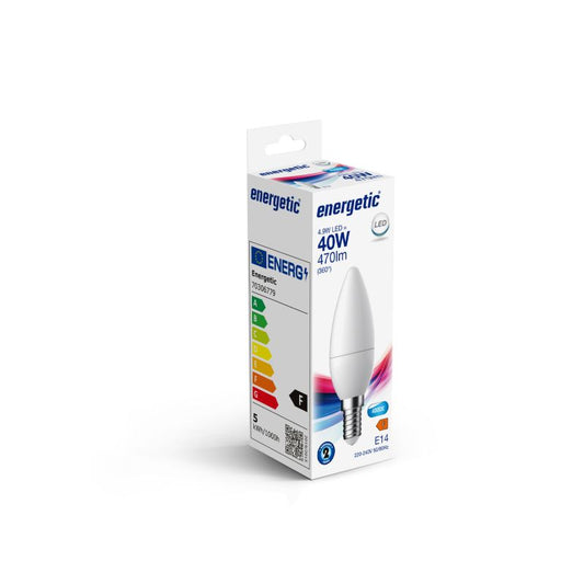 ENERGETIC LED лампа свещ 4.9W/840/E14 470Lm, 301860