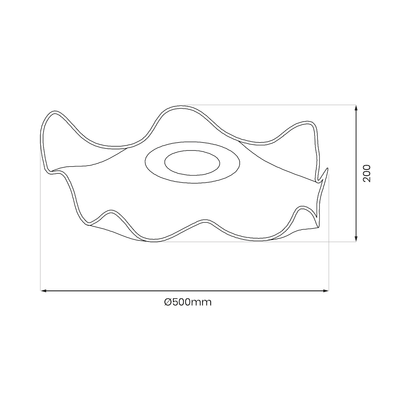 Плафониера LARGO 16W LED, ML1043, 305118