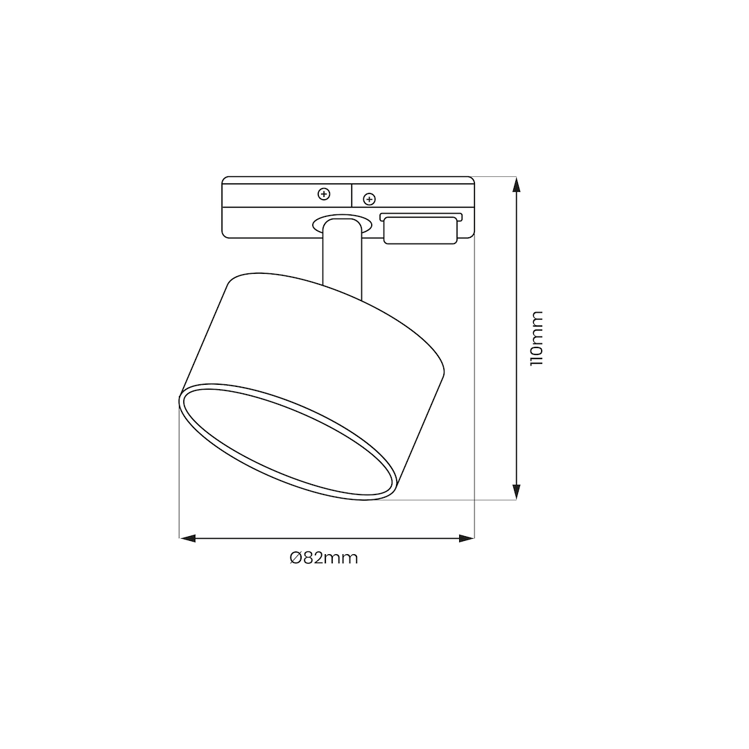 Спот Cyklop Track White 1xGx53, ML1198, 305204