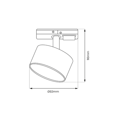 Спот Cyklop Track White 1xGx53, ML1198, 305204