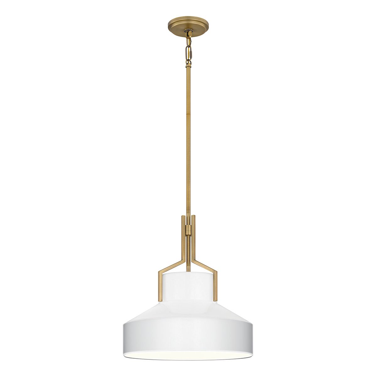Elstead Lighing QZ-BRECKEN-2P-AB-OPAL Ф37см пендел бронз с опално стъкло