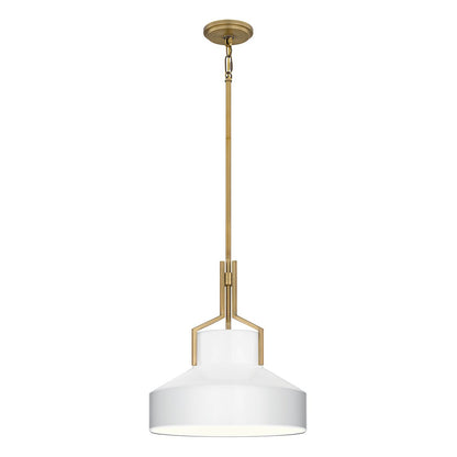 Elstead Lighing QZ-BRECKEN-2P-AB-OPAL Ф37см пендел бронз с опално стъкло