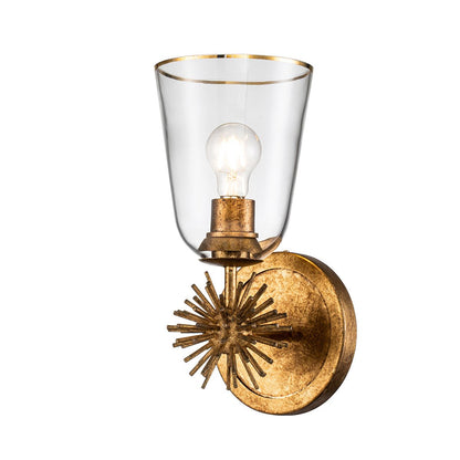 Elstead Lighing STARING-MP-DG CLEAR аплик стъкло/старинен месинг Е27