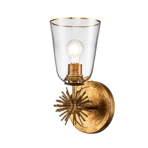 Elstead Lighing STARING-MP-DG CLEAR аплик стъкло/старинен месинг Е27