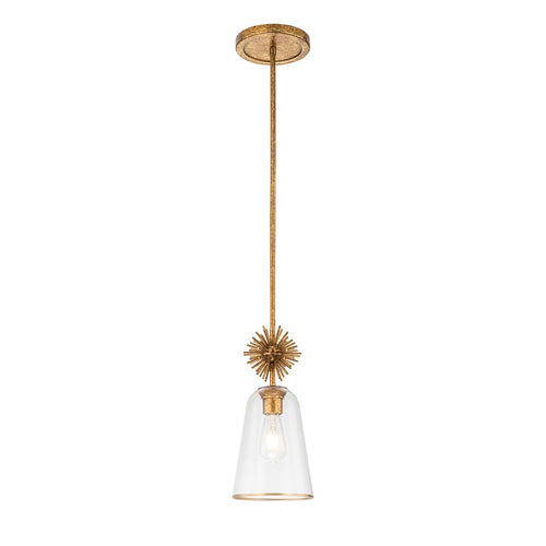 Elstead Lighing STARING-MP-DG CLEAR аплик стъкло/старинен месинг Е27