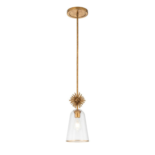 Elstead Lighing STARING-MP-DG CLEAR аплик стъкло/старинен месинг Е27